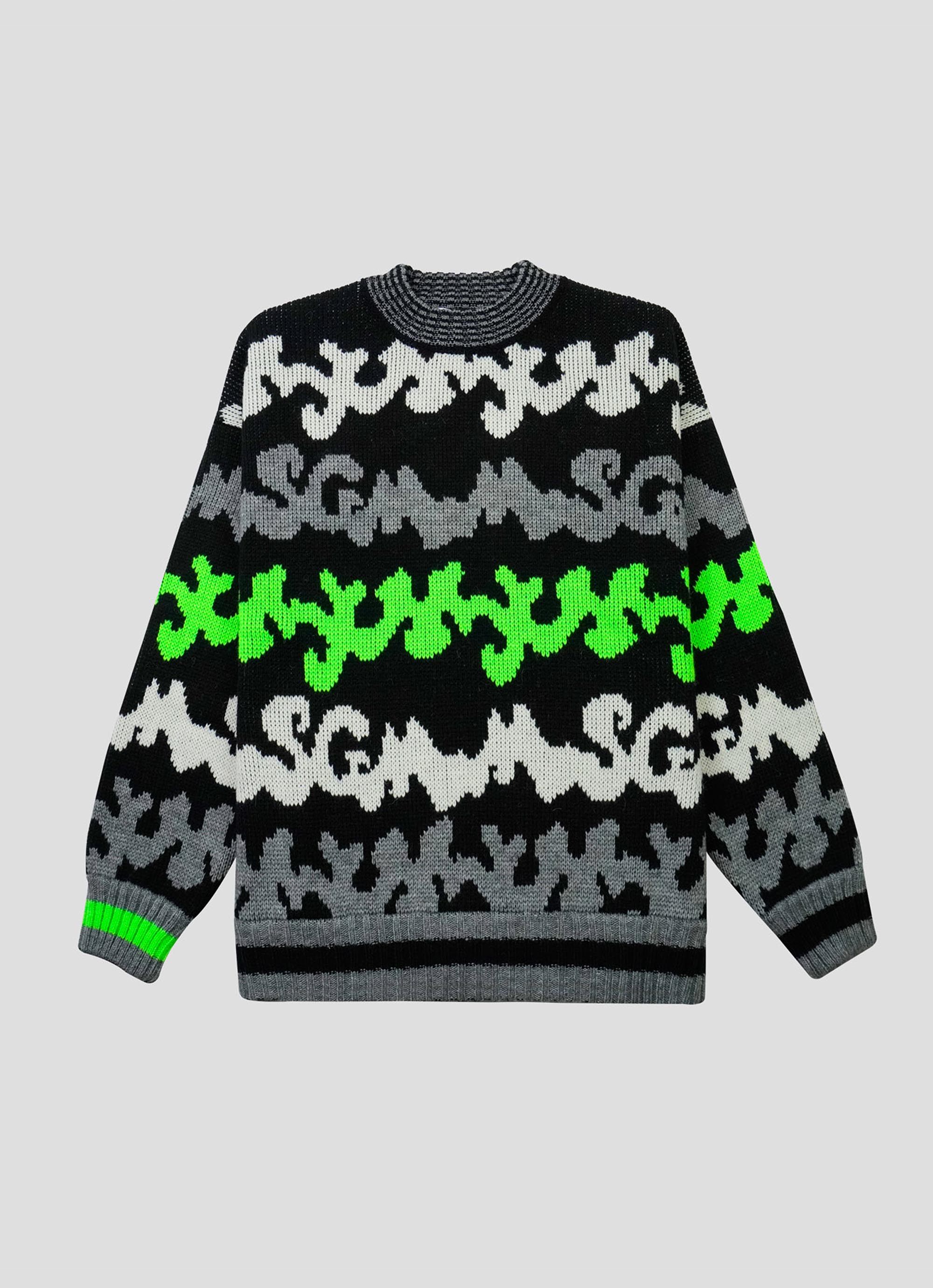 ジャガードマルチロゴ セーターの商品画像