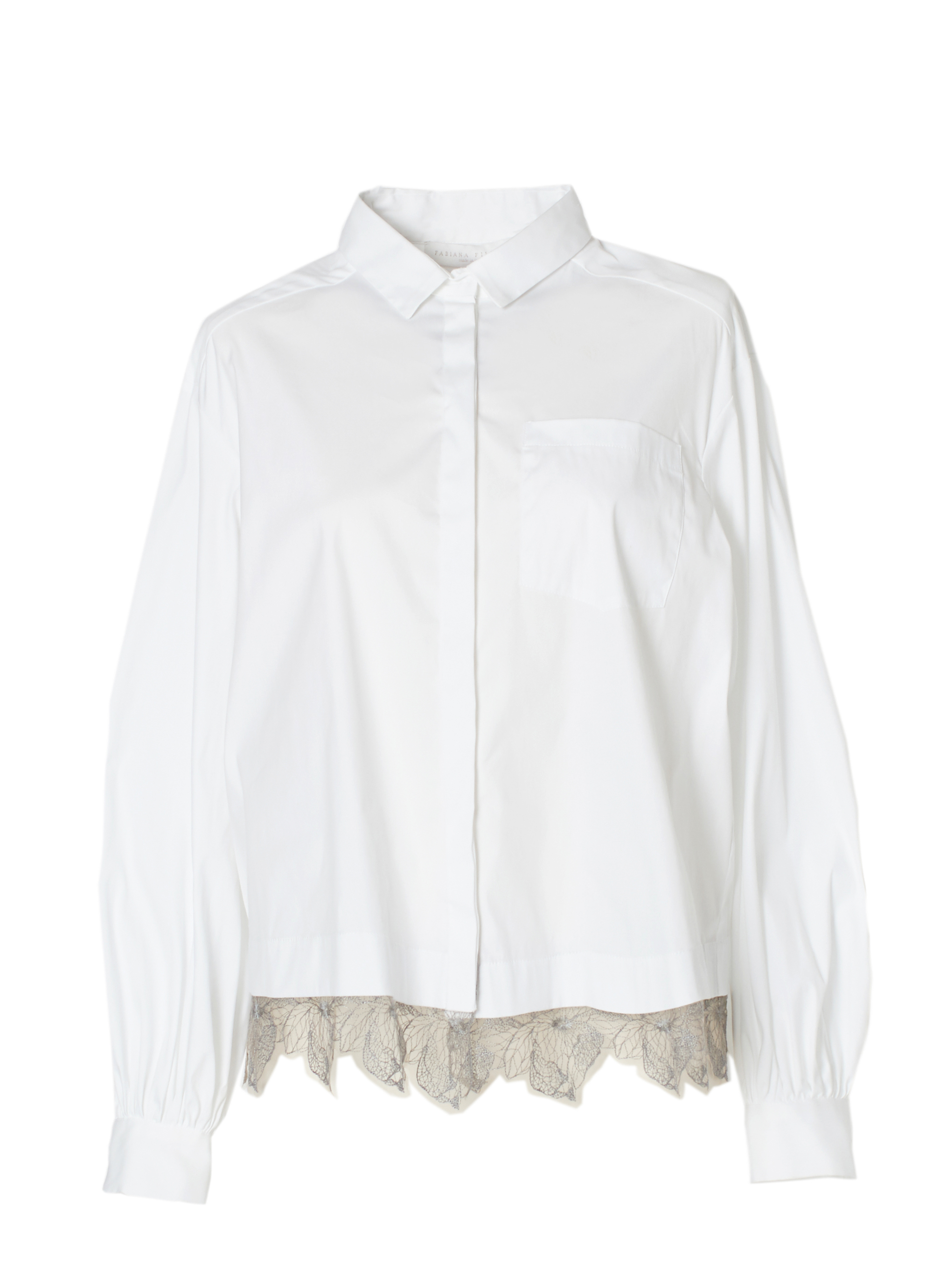 裾レース付きブラウス / FABIANA FILIPPI