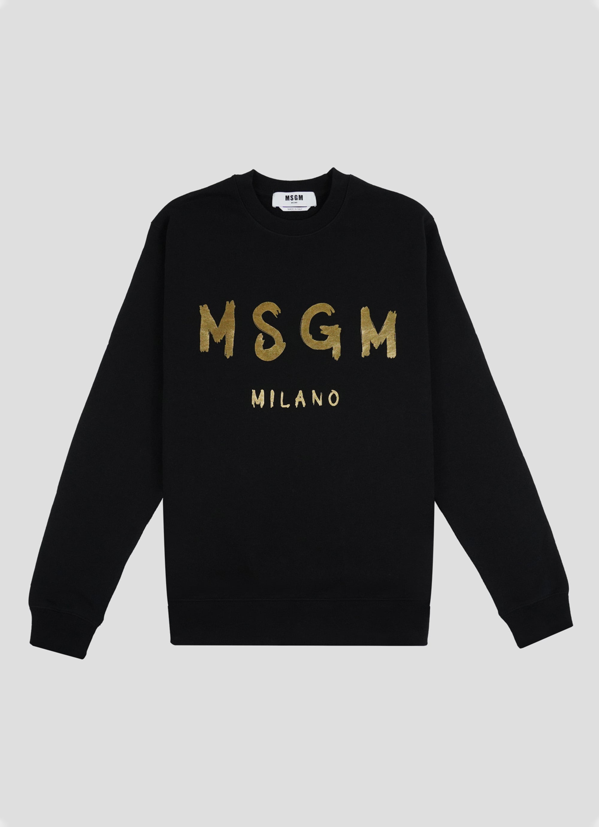 お得定番MSGM エムエスジーエム 新品 タートルネック スウェット チャコールグレー トップス