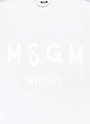 MSGM ブラッシュロゴ スウェットワンピース 詳細画像 ホワイト×ホワイト 3