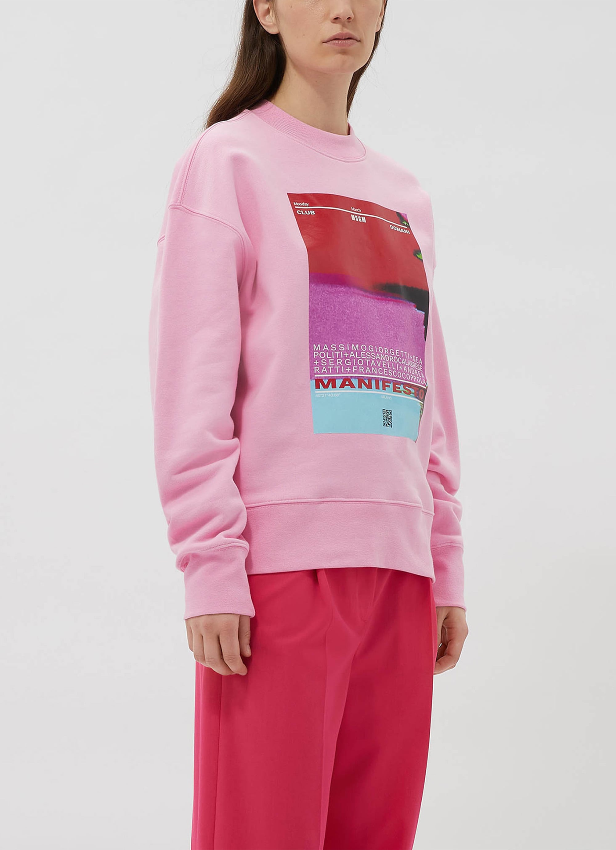 「マニフェスト」コラボレーション スウェットシャツ 詳細画像 ピンク 3