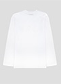 MSGM ブラッシュロゴ 長袖Tシャツ 詳細画像 ホワイト×ブラック 2