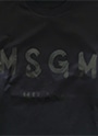 MSGM ブラッシュロゴTシャツ【EXCLUSIVE】 詳細画像 ブラック×ブラック 3