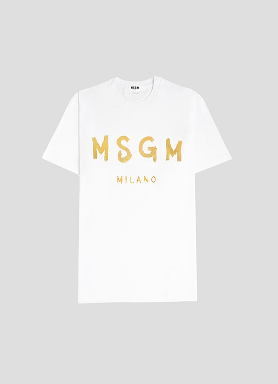 MSGM ブラッシュロゴTシャツ【New-EXCLUSIVE】