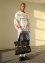 【MSGM &times; LeSportsac】TheMwave Jaquard Large Boat Tote 詳細画像 ブラック 7