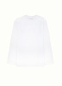 【Basic Color】MSGM ブラッシュロゴ ロングスリーブTシャツ 詳細画像 ホワイト 2