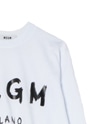 【Basic Color】MSGM ブラッシュロゴ ロングスリーブTシャツ 詳細画像 ホワイト 4