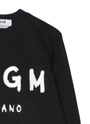 【Basic Color】MSGM ブラッシュロゴ ロングスリーブTシャツ 詳細画像 ブラック 4