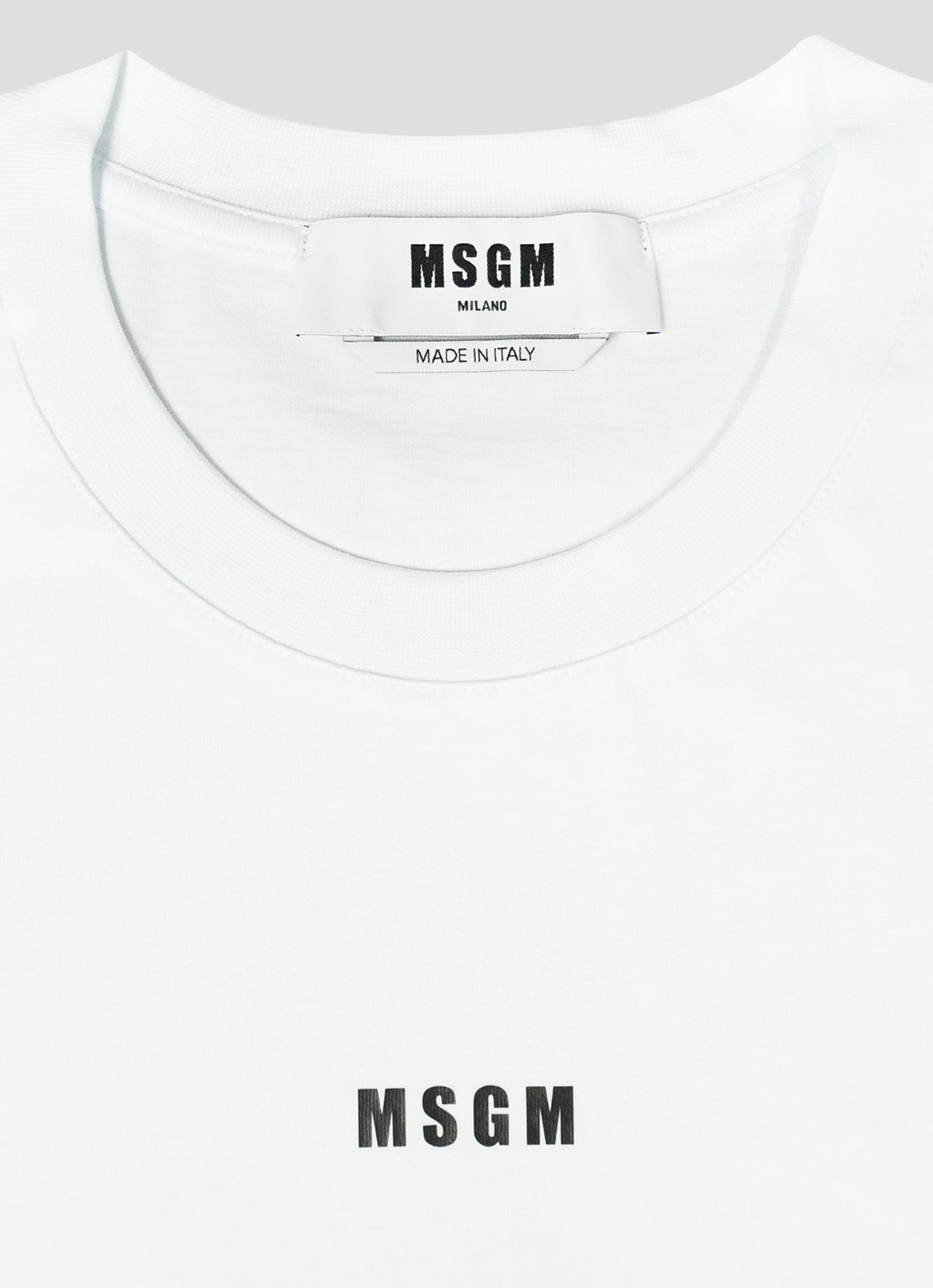 MSGM　ミニロゴ　Tシャツ　ホワイト　メンズ
