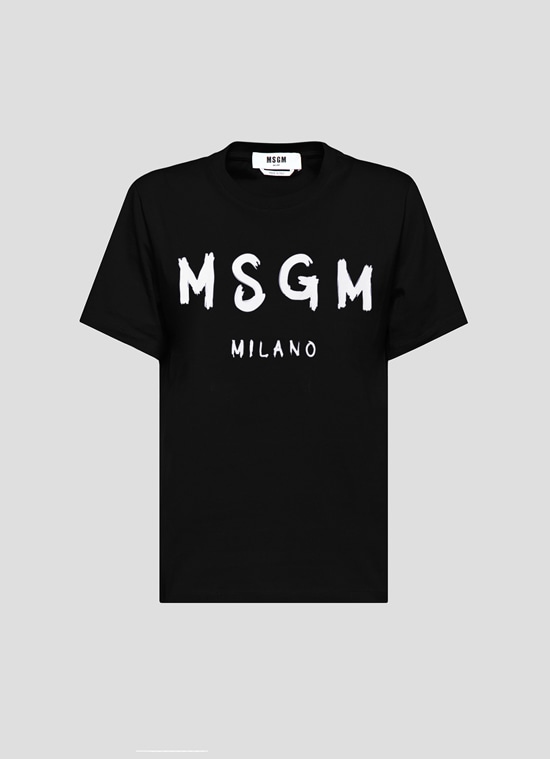 【Basic Color】MSGM ブラッシュロゴTシャツ