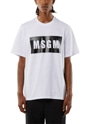 【Basic Color】MSGM BOXロゴTシャツ 詳細画像 ホワイト 2