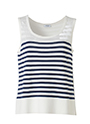 バイカラーボーダー タンクトップ 詳細画像 ホワイト／ネイビー 1