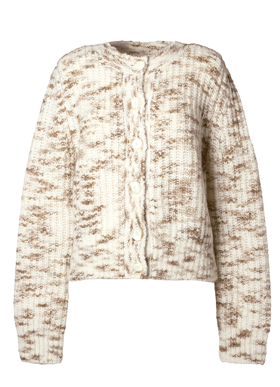 アルパカモヘアツイードカーディガン