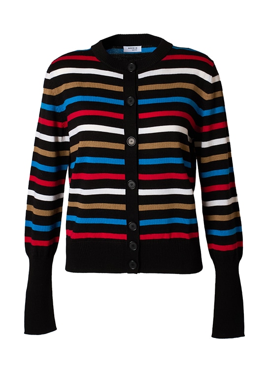 マルチストライプカーディガン