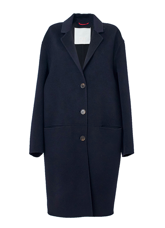 ウールカシミヤ ラペルコート