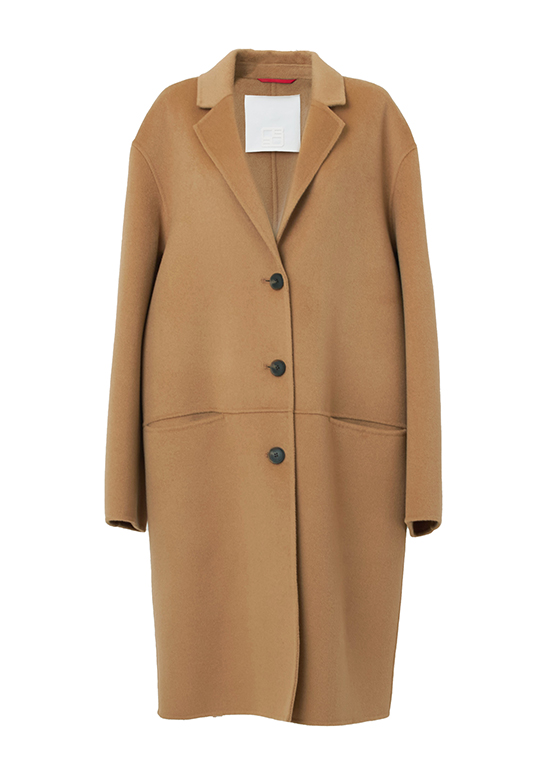 ウールカシミヤ ラペルコート