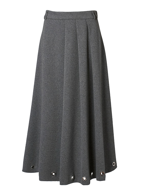 アイレットディテール ロングスカート