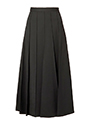 プリーツ ウールミックススカート 詳細画像 ブラック 1