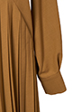 レースヘム プリーツワンピース 詳細画像 キャメル 5