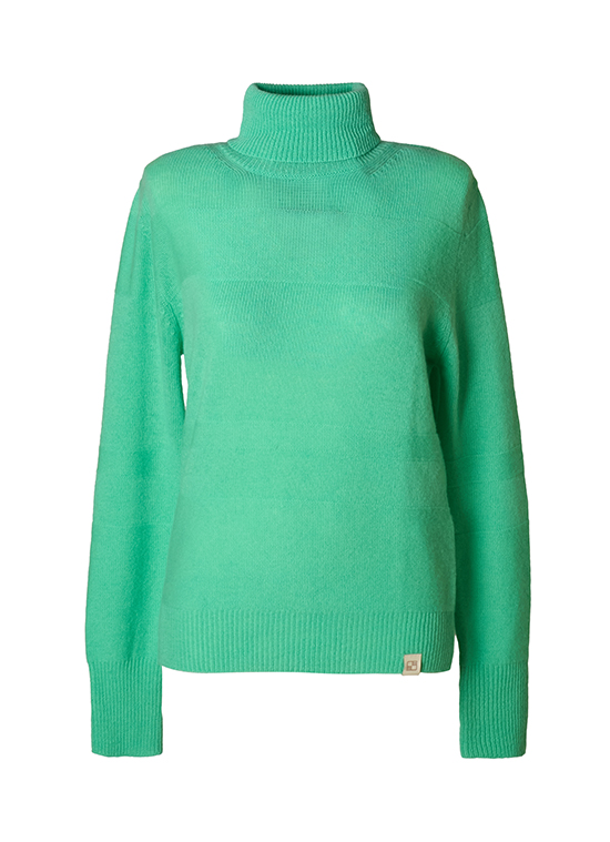 タートルネック ウールニットセーター