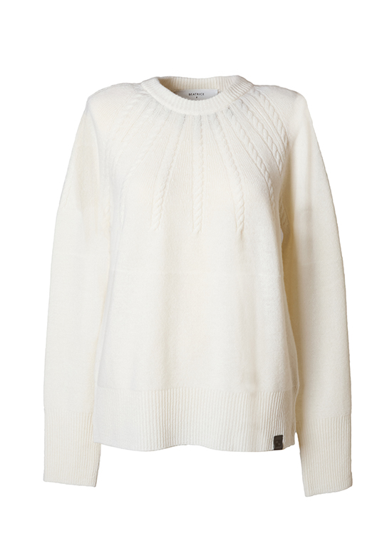 クルーネック ウールニットセーター