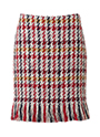 モダン千鳥格子 フリンジスカート 詳細画像 MULTI 1