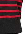 ウールボーダーニットセーター 詳細画像 チャコール／レッド 6