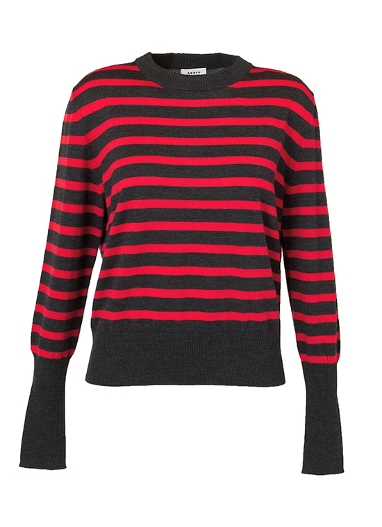 ウールボーダーニットセーター