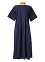 バイカラーカラー コットンシャツドレス 詳細画像 ネイビー 3
