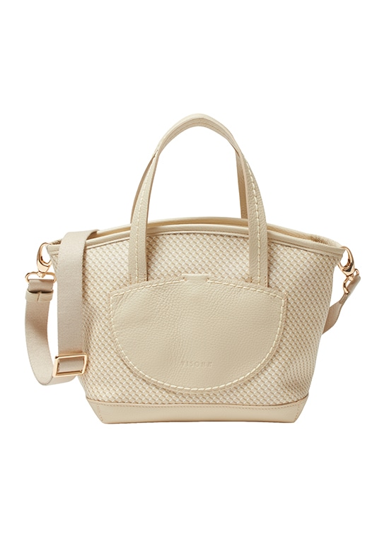 PVC レザーコンビ トートバッグ