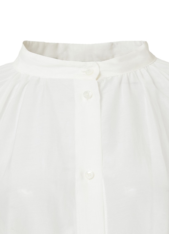 コットンシルク シアーレースブラウス 詳細画像 ホワイト 4