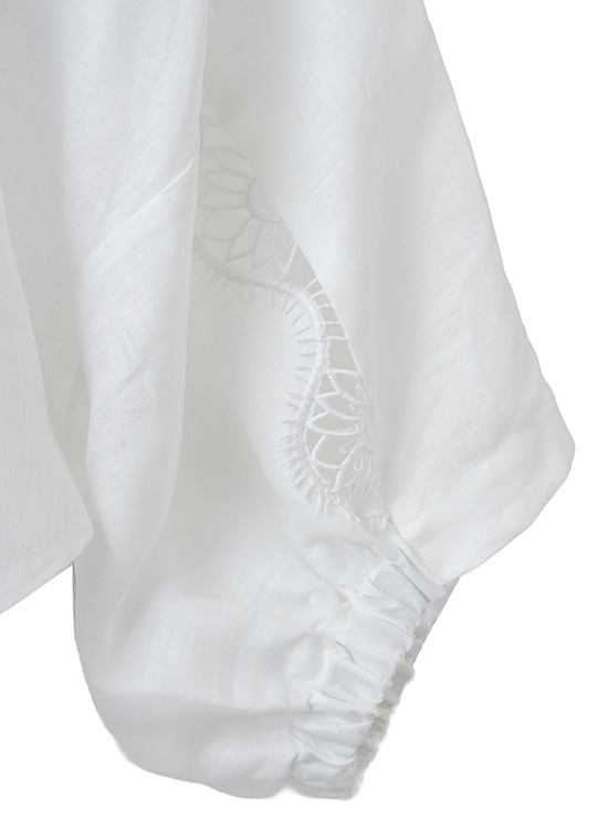 リネン レースディテール ブラウス 詳細画像 ホワイト 5