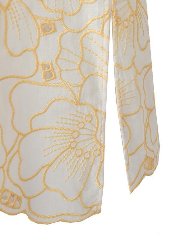 フラワーアイレット ノースリーブブラウス 詳細画像 ホワイト／イエロー 6