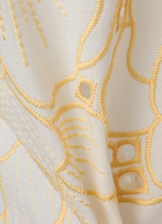 フラワーアイレット ノースリーブブラウス 詳細画像 ホワイト／イエロー 7