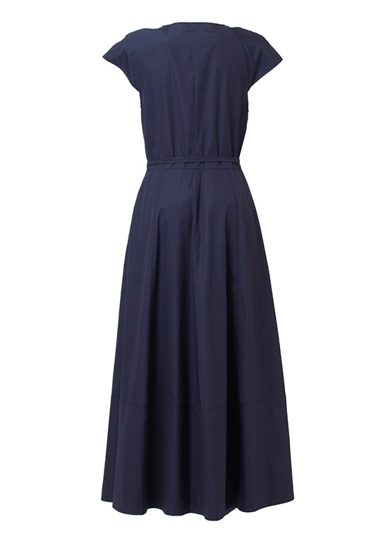 コットン ノースリーブフレアワンピース 詳細画像 ネイビー 3