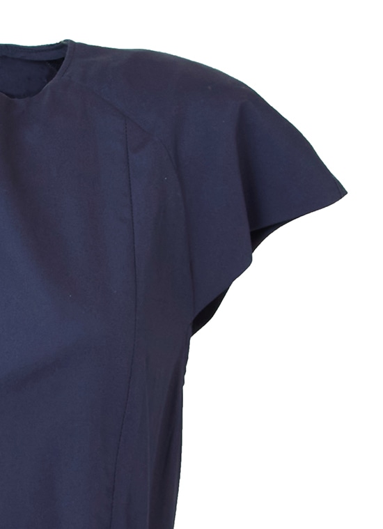 コットン ノースリーブフレアワンピース 詳細画像 ネイビー 5