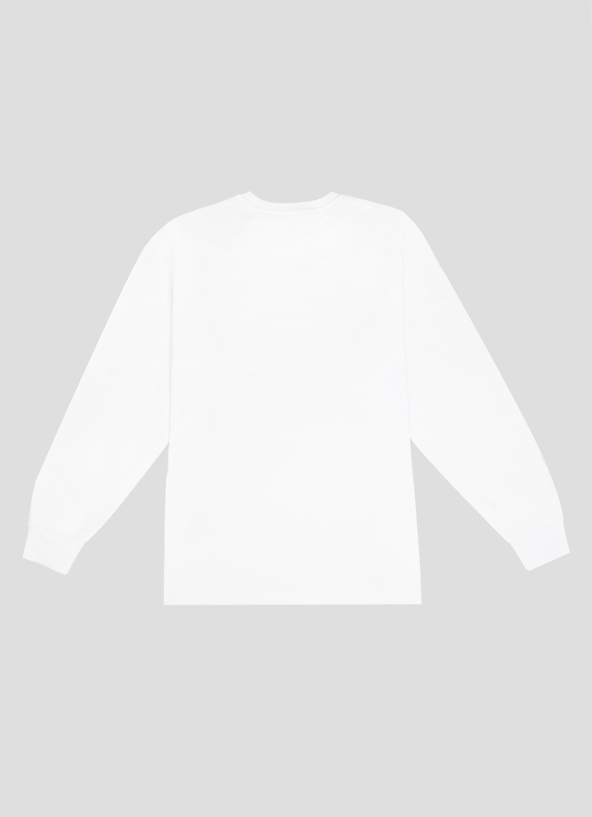 MSGM NEW LOGOプリントロングスリーブTシャツ【Japan Exclusive】 詳細画像 ホワイト×ブラック 2