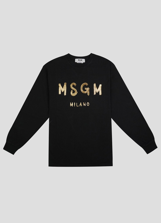 MSGM ブラッシュロゴ ロングスリーブTシャツ【Japan Exclusive】