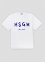 【NEW】ブラッシュロゴTシャツ 詳細画像 ホワイト×ブルー 1