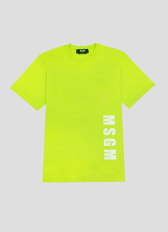 MSGM NEW LOGOプリントTシャツ