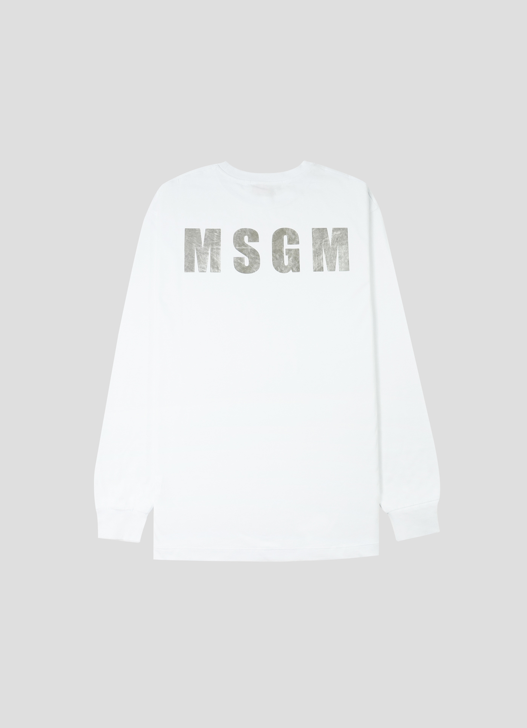 MSGM NEW LOGOプリントロングスリーブTシャツ【JAPAN EXCLUSIVE】-