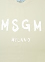 【NEW】MSGM ブラッシュロゴ ロングスリーブTシャツ 詳細画像 オフホワイト 3