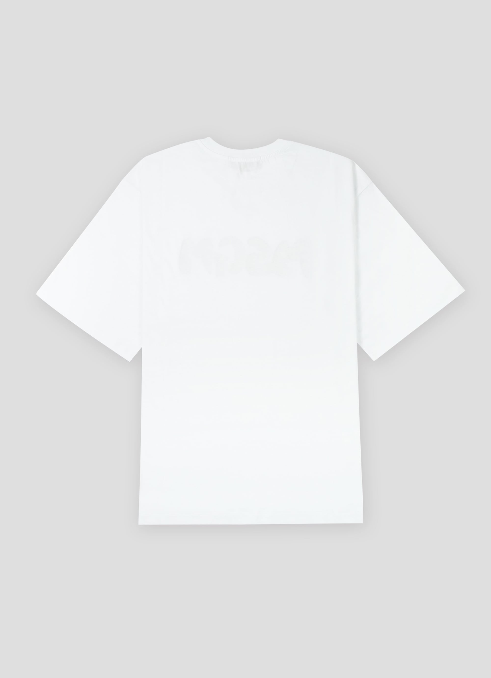 MSGM NEWブラッシュストロークロゴTシャツ 詳細画像 ホワイト×ブラック 2