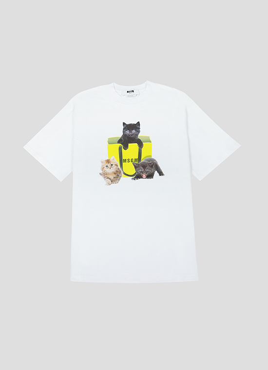 MSGM LOVELY CAT プリントTシャツ