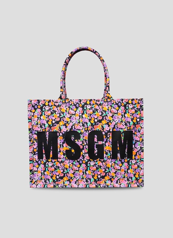 【MSGM】 【POP BRUSHED FLOWERS キャンバストートバッグ【Japan Exclusive】】｜aoi公式オンラインストア(aoi  ONLINE STORE)