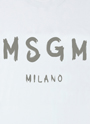 【NEW】MSGM ブラッシュロゴ ロングスリーブTシャツ 詳細画像 ホワイト 3