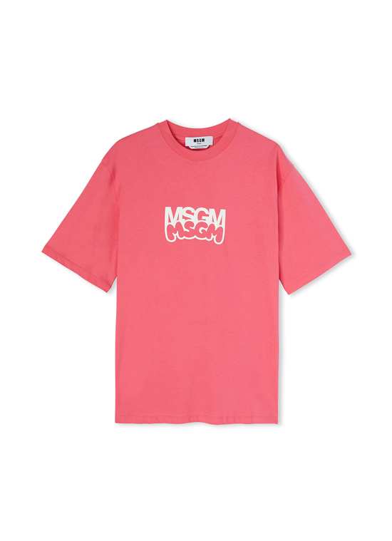 MSGM×Burro Studio コラボレーション グラフィック Tシャツ 詳細画像 フューシャピンク 1