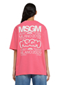 MSGM×Burro Studio コラボレーション グラフィック Tシャツ 詳細画像 フューシャピンク 4