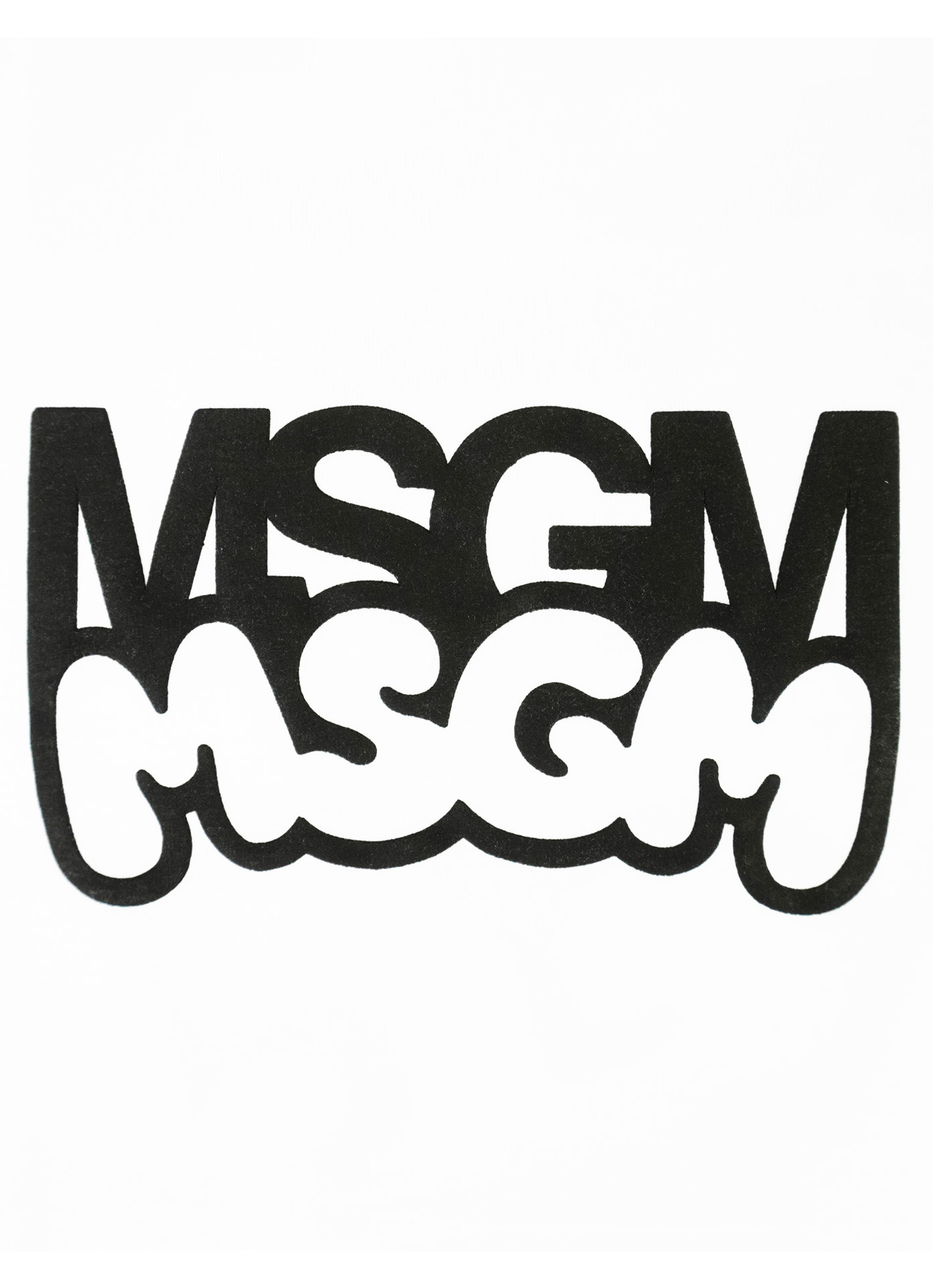MSGM×Burro Studio コラボレーション グラフィック Tシャツ 詳細画像 ホワイト 3