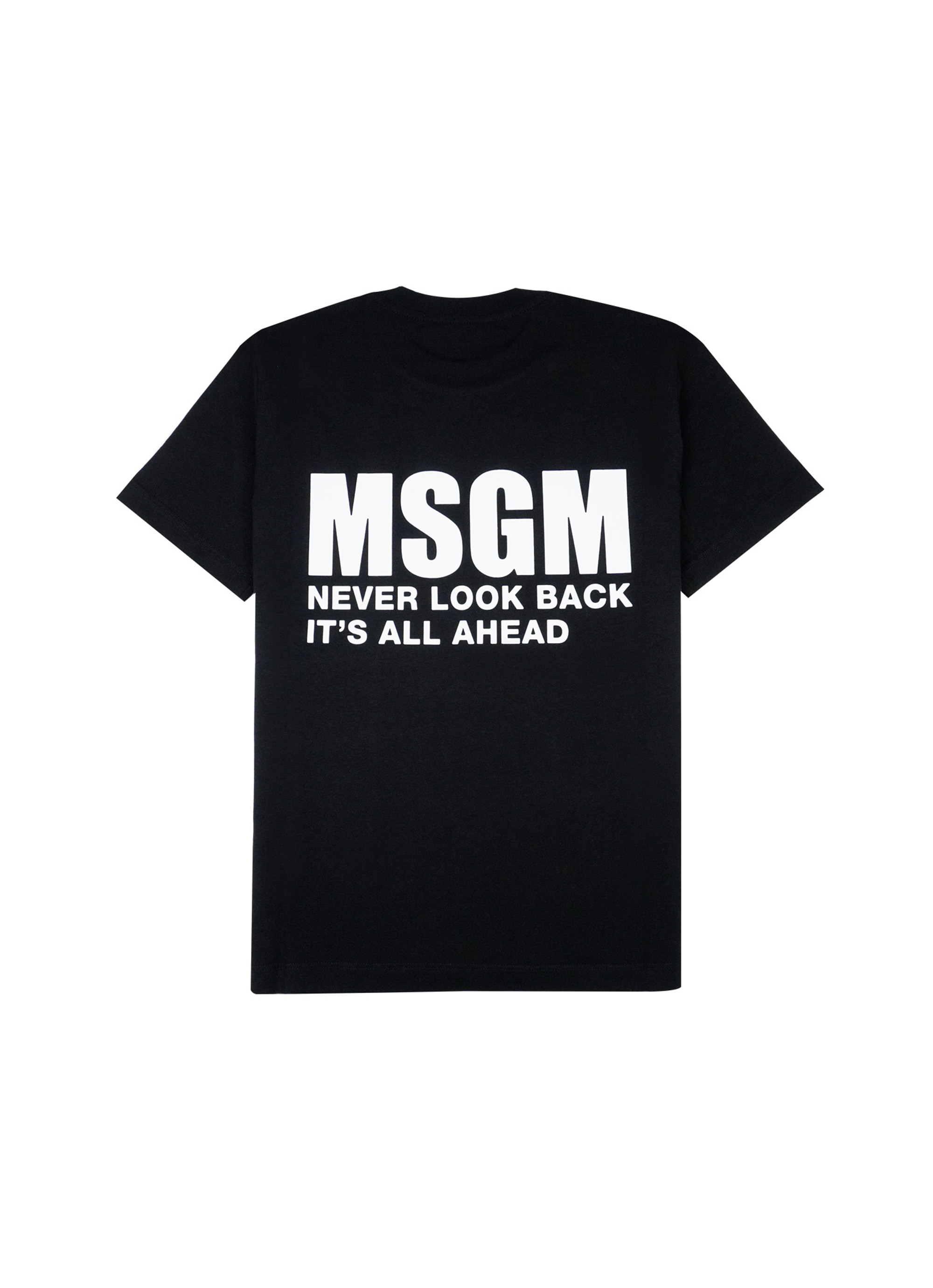 MSGM】 【NEVER LOOK BACK ステートメントロゴTシャツ】｜aoi公式